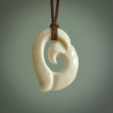This is a wonderful, etched koru from Deer Antler. Hand carved by Anthony Bray-Heta. Order yours now on NZ Pacific at www.nzpacific.com